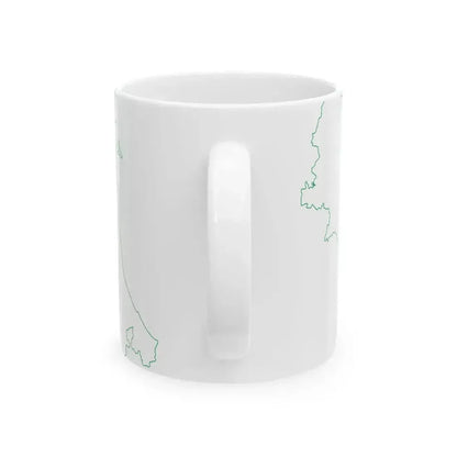 Flag map of Emilia-Romagna (Italy) White Coffee Mug - Go Mug Yourself