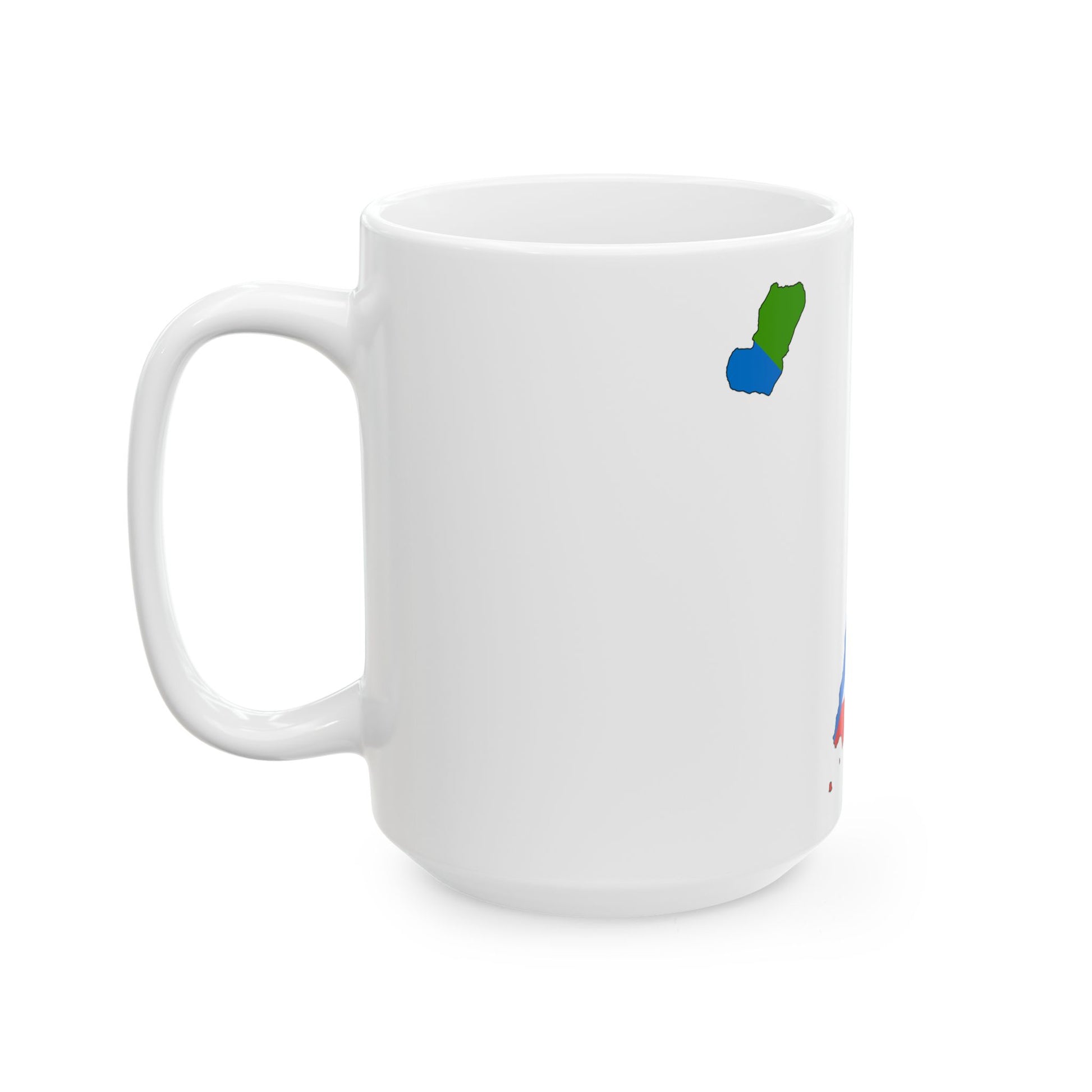 Flag map of Equatorial Guinea (Equatorial Guinea) White Coffee Mug-Go Mug Yourself