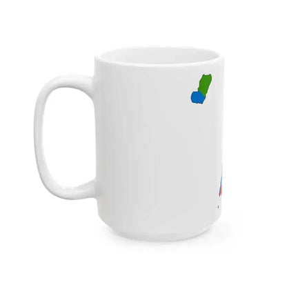 Flag map of Equatorial Guinea (Equatorial Guinea) White Coffee Mug - Go Mug Yourself
