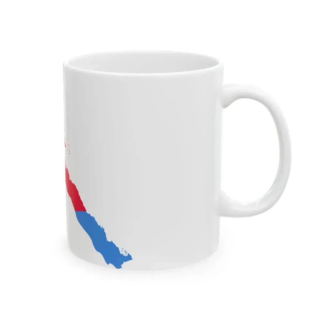 Flag-map of Eritrea (Eritrea) White Coffee Mug - Go Mug Yourself