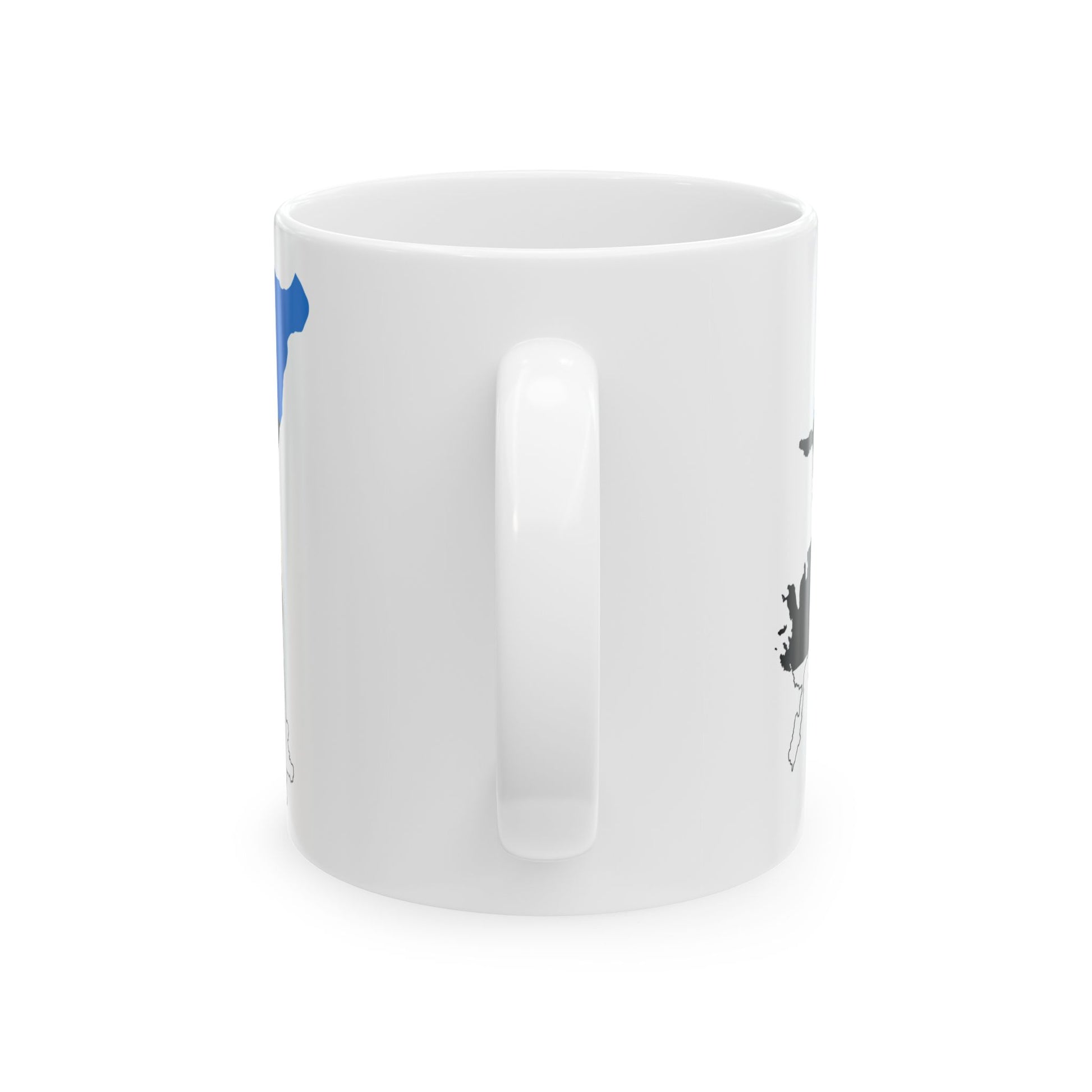 Flag-map of Estonia (Estonia) White Coffee Mug-Go Mug Yourself