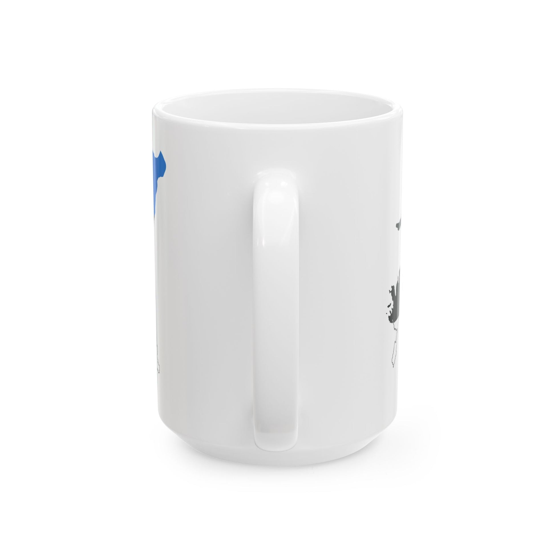 Flag-map of Estonia (Estonia) White Coffee Mug-Go Mug Yourself