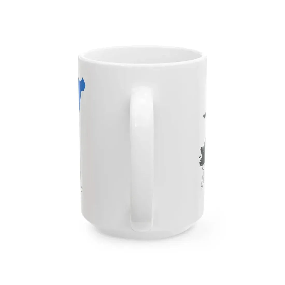 Flag-map of Estonia (Estonia) White Coffee Mug - Go Mug Yourself