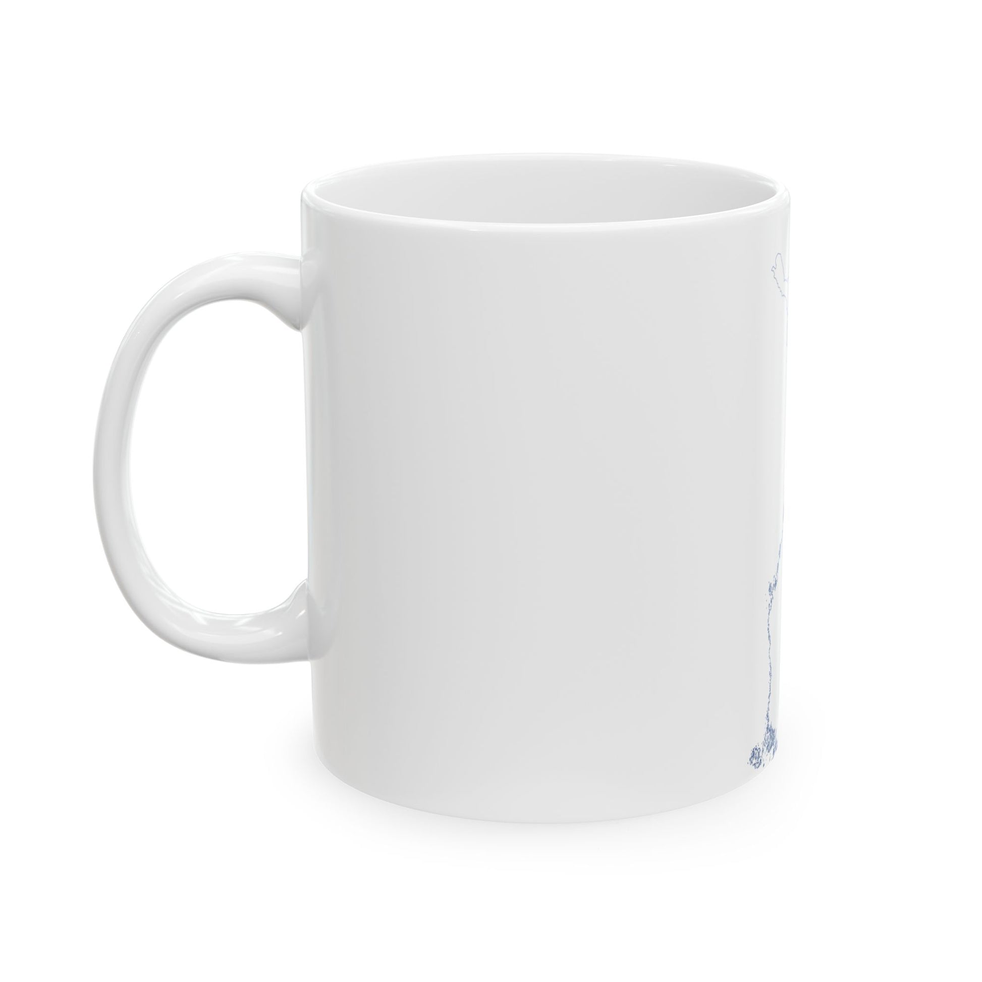 Flag-map of Finland (Finland) White Coffee Mug-Go Mug Yourself