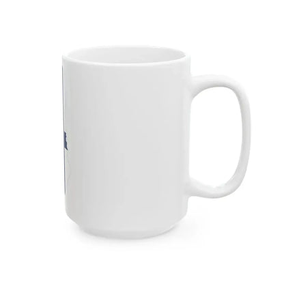 Flag-map of Finland (Finland) White Coffee Mug - Go Mug Yourself