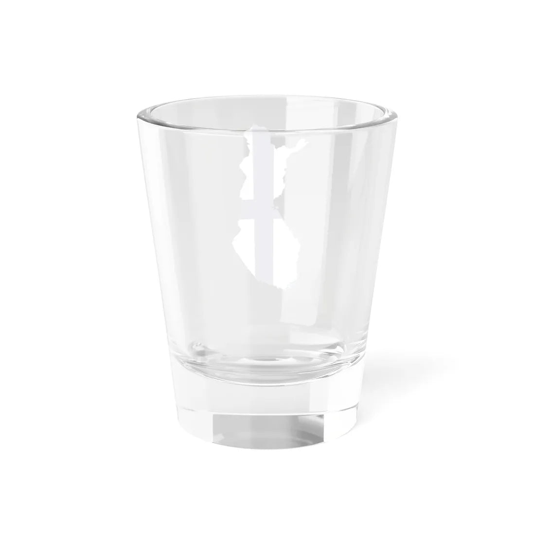 Flag-map of Finland without Aland (Finland) Shot Glass 1.5oz - Go Mug Yourself