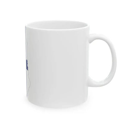 Flag-map of Finland without Aland (Finland) White Coffee Mug - Go Mug Yourself