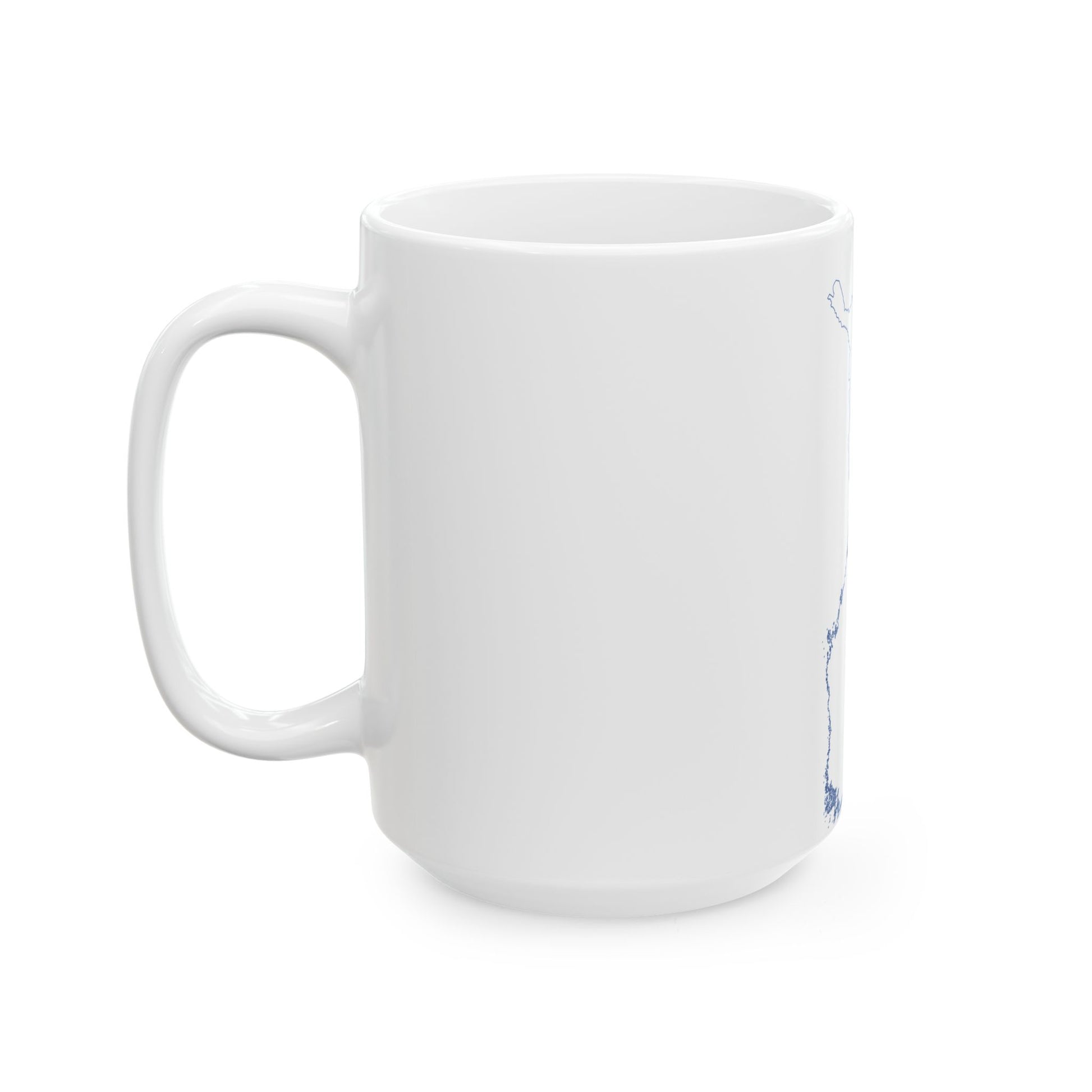 Flag-map of Finland without Aland (Finland) White Coffee Mug-Go Mug Yourself