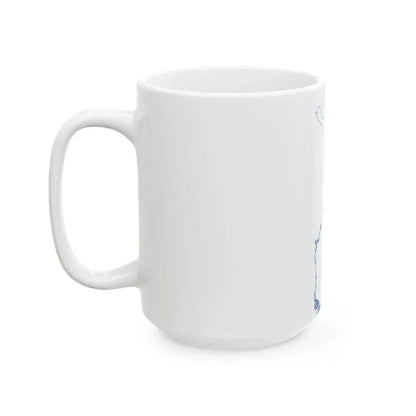 Flag-map of Finland without Aland (Finland) White Coffee Mug - Go Mug Yourself