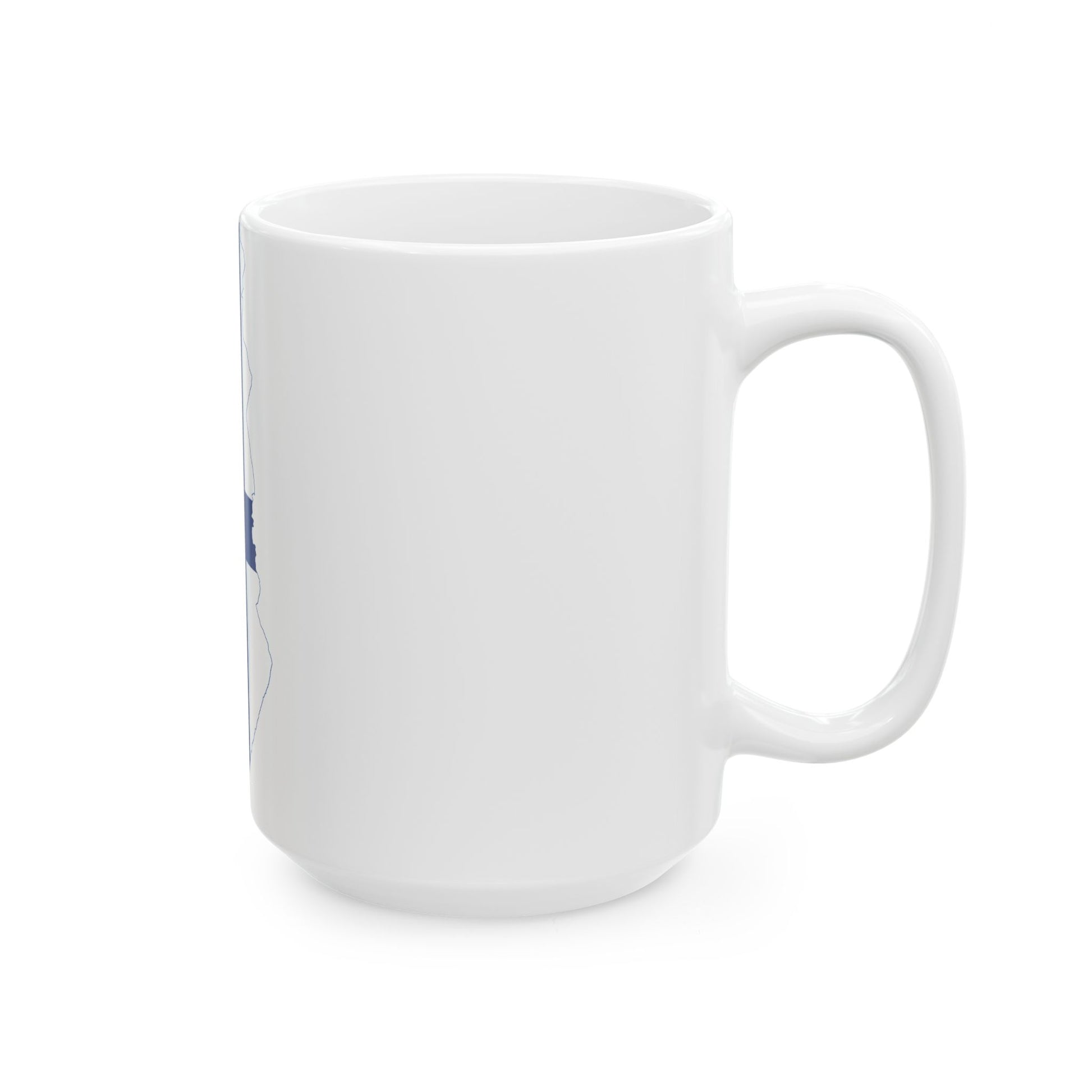 Flag-map of Finland without Aland (Finland) White Coffee Mug-Go Mug Yourself
