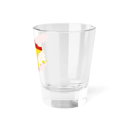 Flag-map of First Spanish Republic (Spain) Shot Glass 1.5oz - Go Mug Yourself