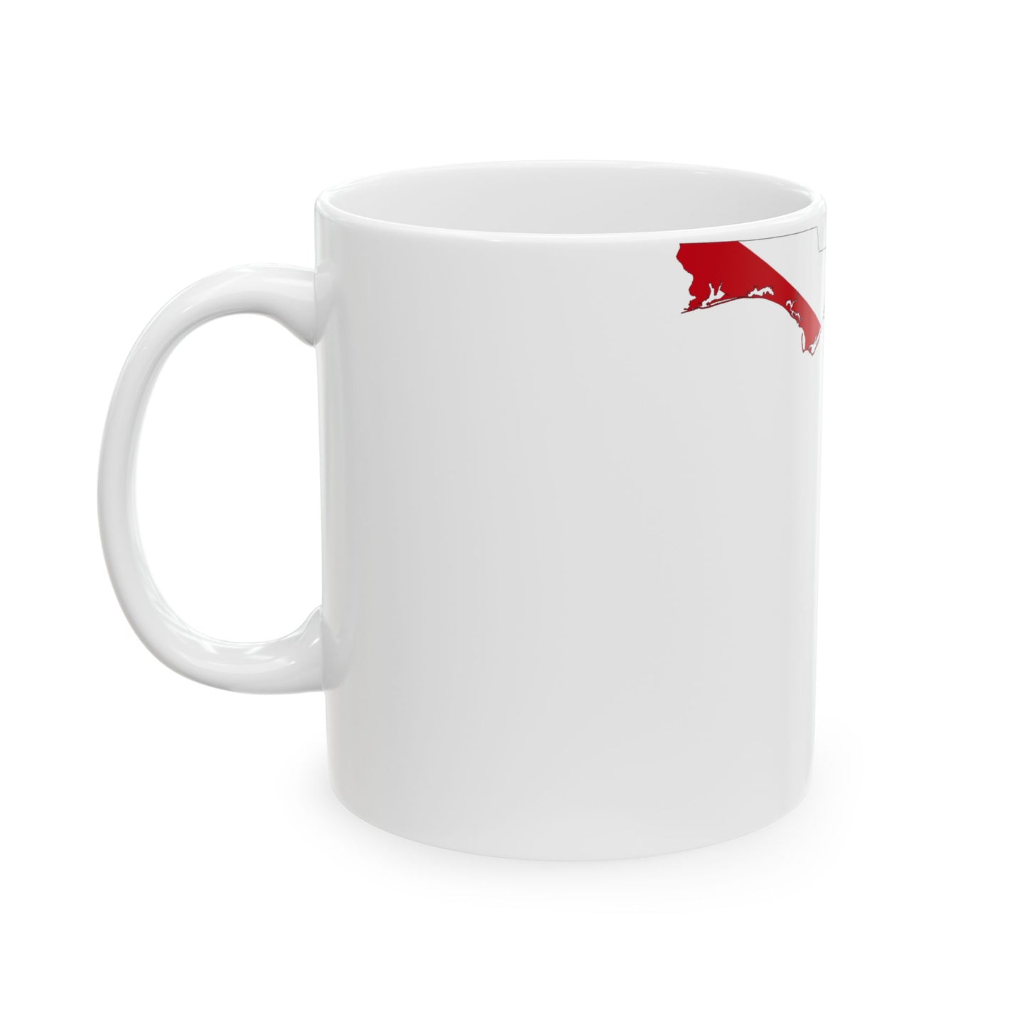 Flag-map of Florida (United States) White Coffee Mug-Go Mug Yourself