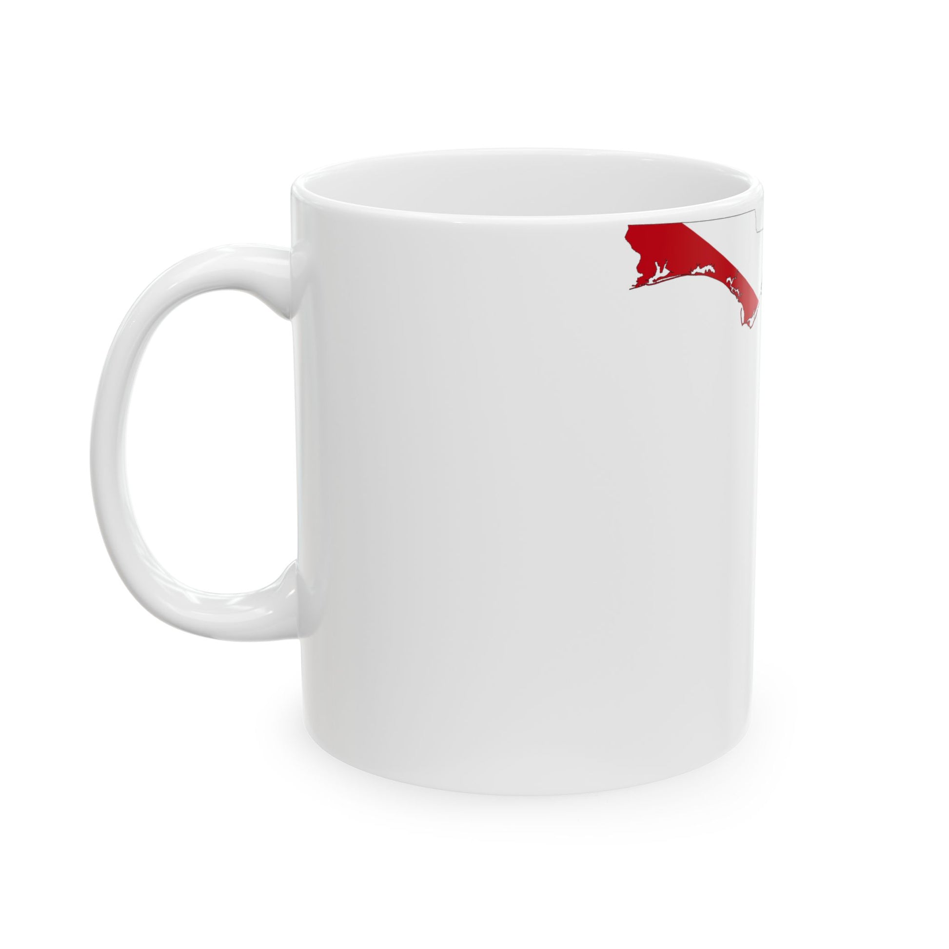 Flag-map of Florida (United States) White Coffee Mug-Go Mug Yourself