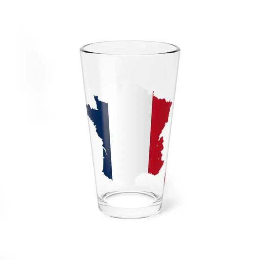Flag map of France (France) Pint Glass 16oz 16oz - Go Mug Yourself