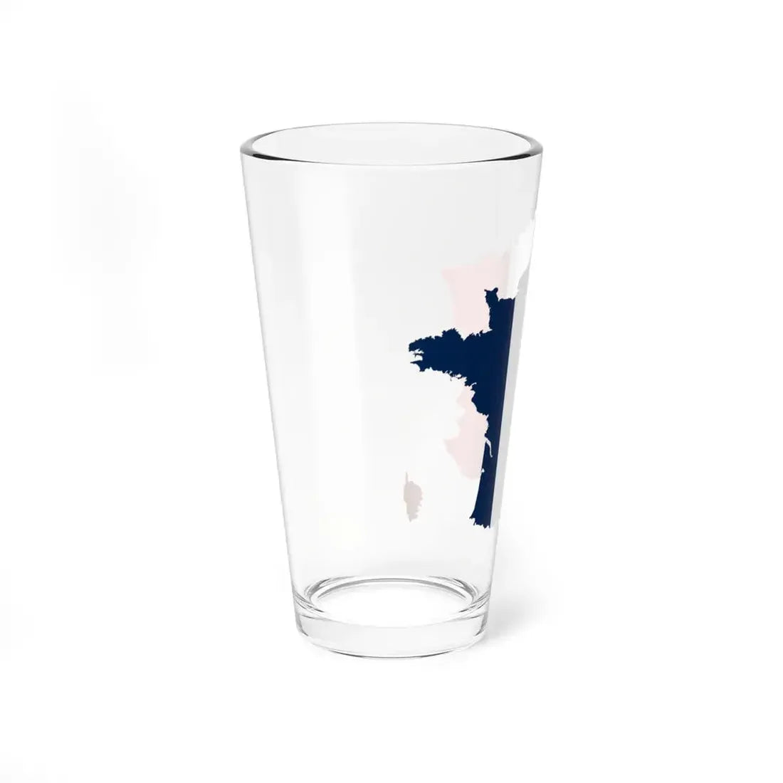 Flag map of France (France) Pint Glass 16oz - Go Mug Yourself
