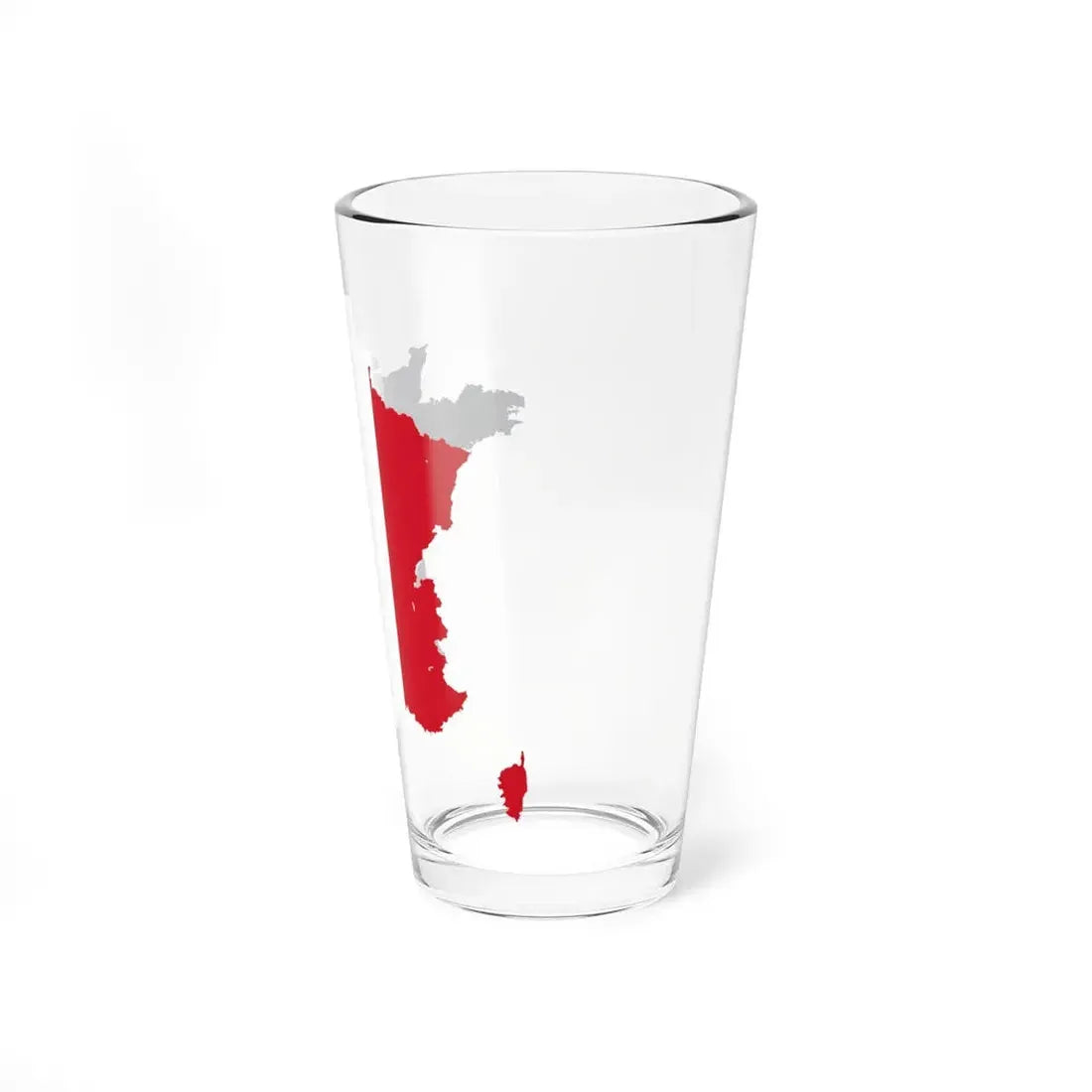 Flag map of France (France) Pint Glass 16oz - Go Mug Yourself