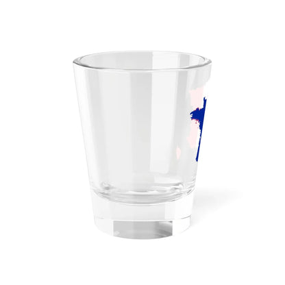 Flag-map of France2 (France) Shot Glass 1.5oz - Go Mug Yourself