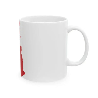 Flag map of French Algeria 1848 - 1962 (Algeria) White Coffee Mug - Go Mug Yourself