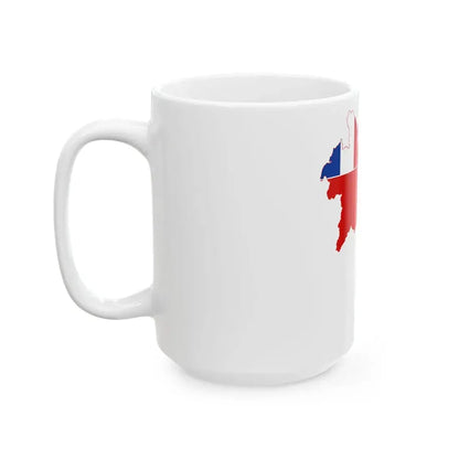 Flag-map of French Laos (Laos) White Coffee Mug - Go Mug Yourself