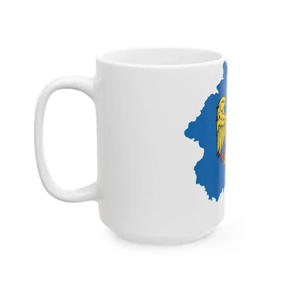 Flag map of Friuli (Italy) White Coffee Mug - Go Mug Yourself