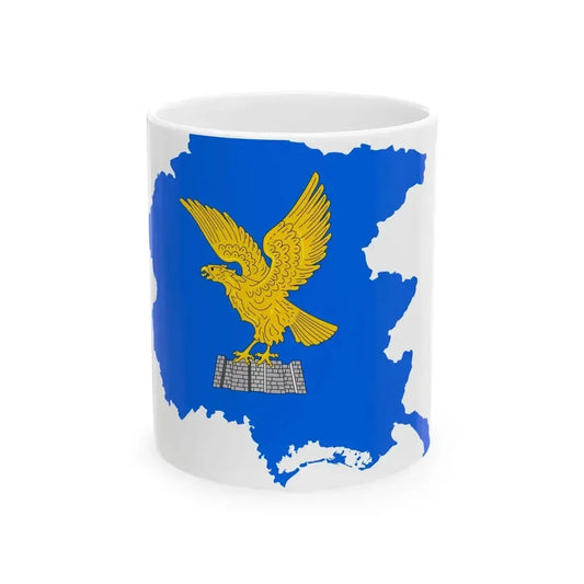Flag map of Friuli-Venezia Giulia (Italy) White Coffee Mug 11oz - Go Mug Yourself