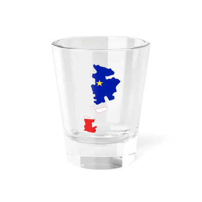 Flag-map of Gagauzia (Moldova) Shot Glass 1.5oz 1.5oz - Go Mug Yourself