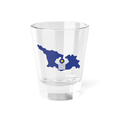 Flag-map of Georgia CIS (Georgia) Shot Glass 1.5oz 1.5oz - Go Mug Yourself