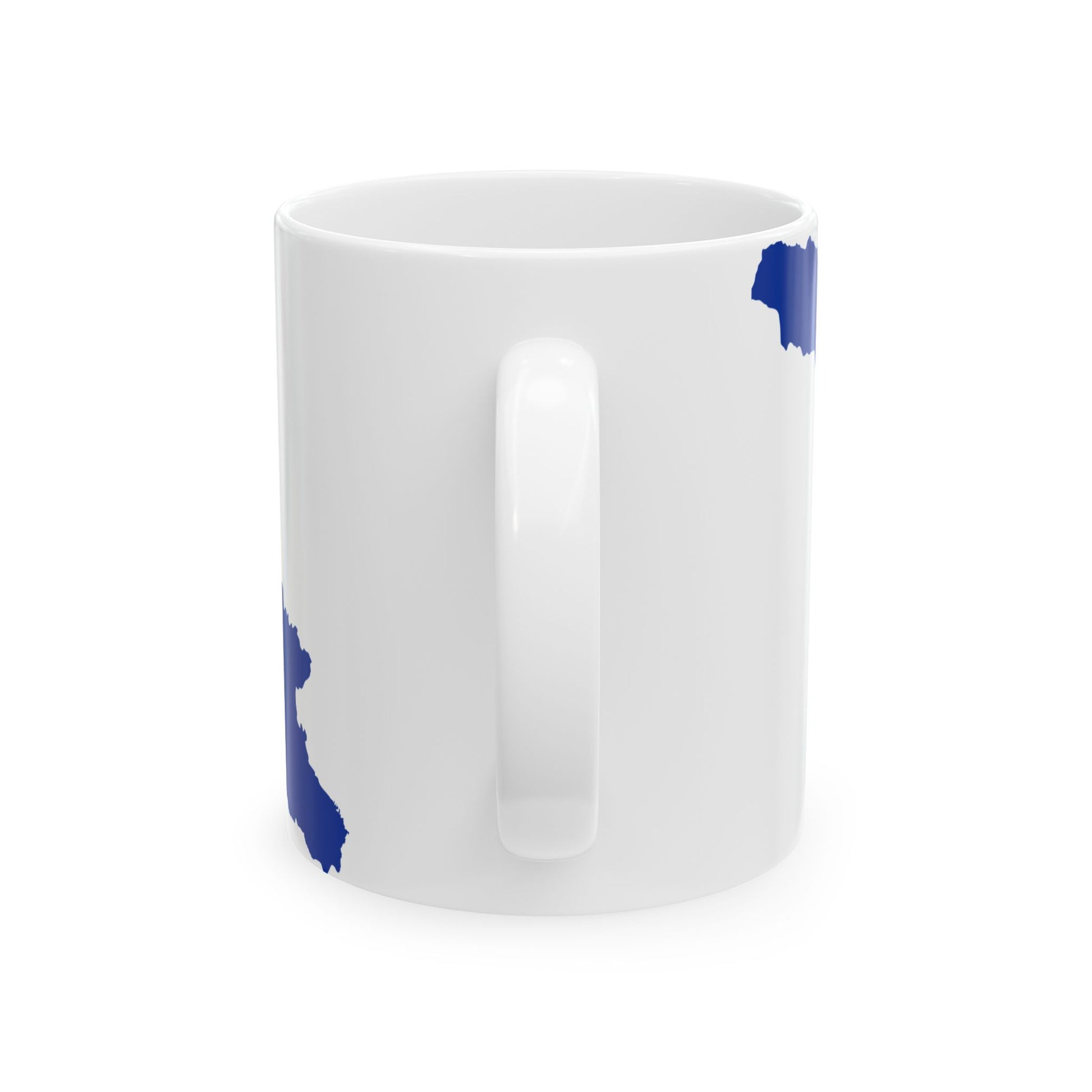 Flag map of Georgia European Union (Georgia) White Coffee Mug-Go Mug Yourself