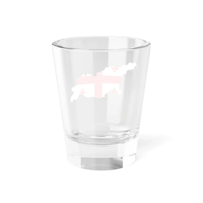 Flag-map of Georgia (Georgia) Shot Glass 1.5oz - Go Mug Yourself