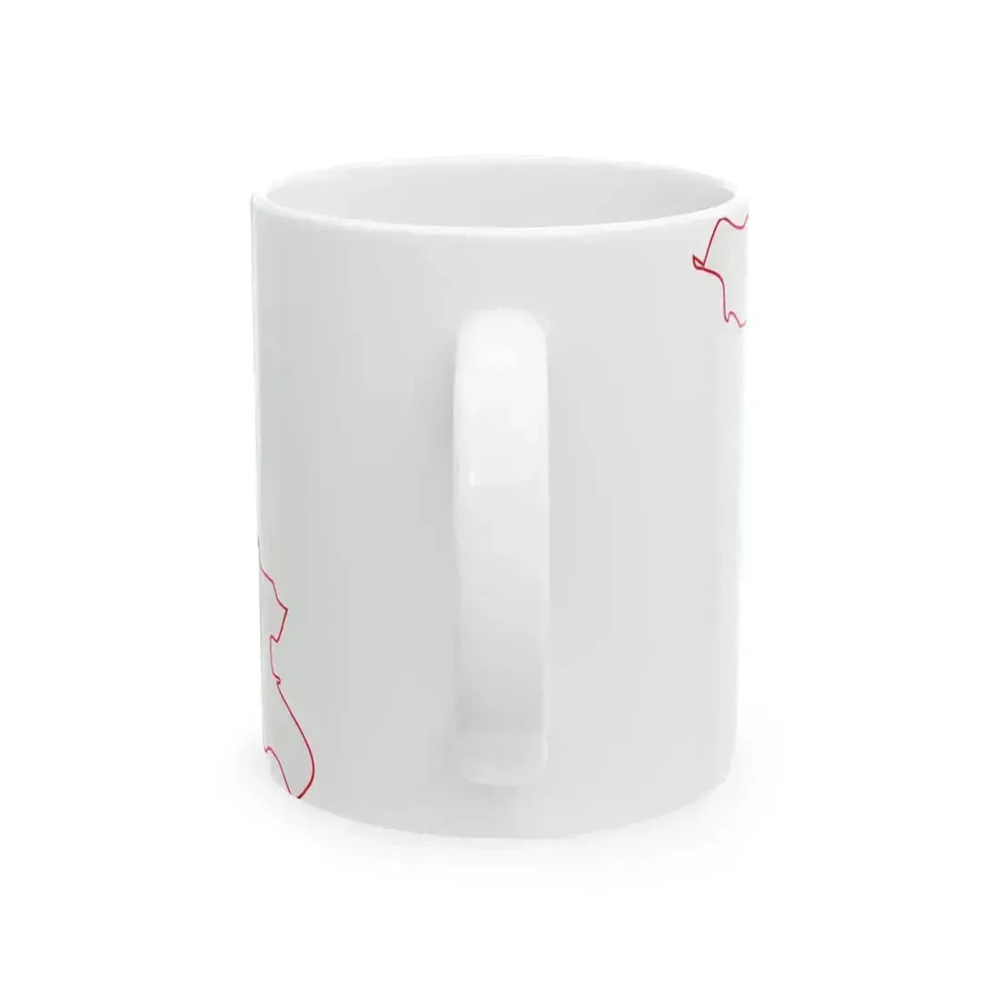 Flag-map of Georgia (Georgia) White Coffee Mug - Go Mug Yourself