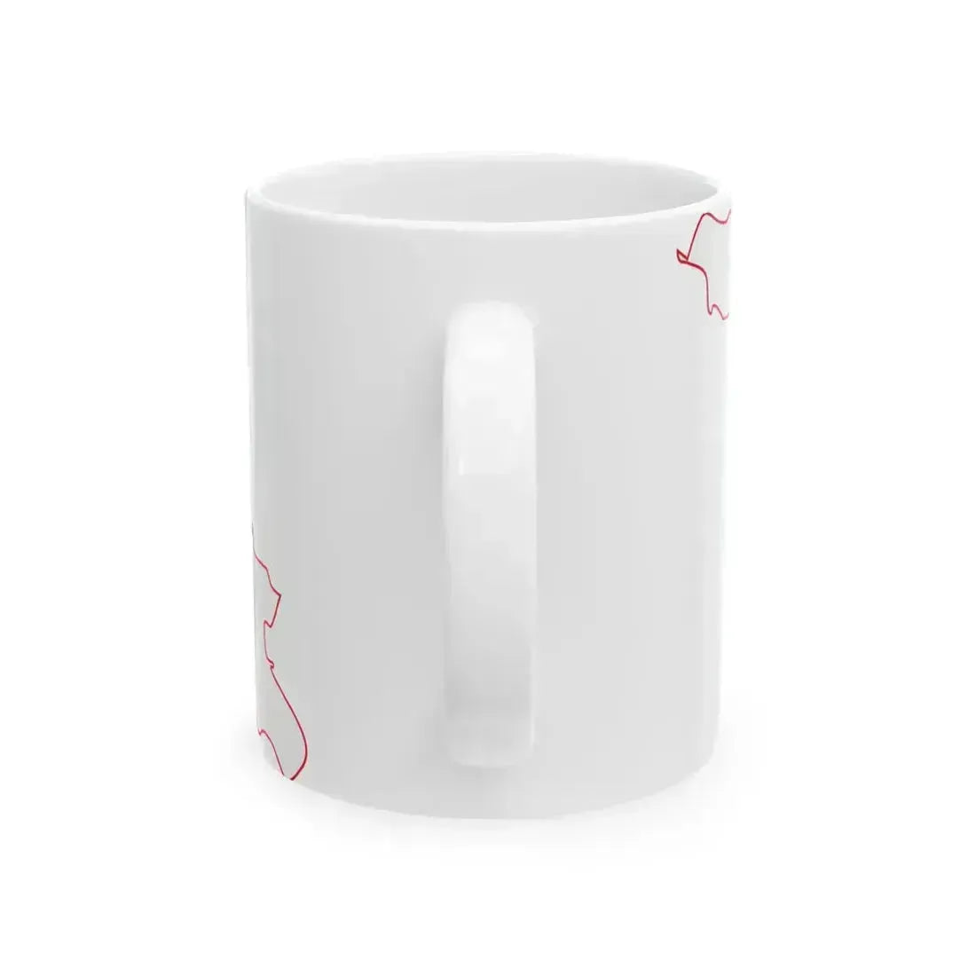 Flag-map of Georgia (Georgia) White Coffee Mug - Go Mug Yourself