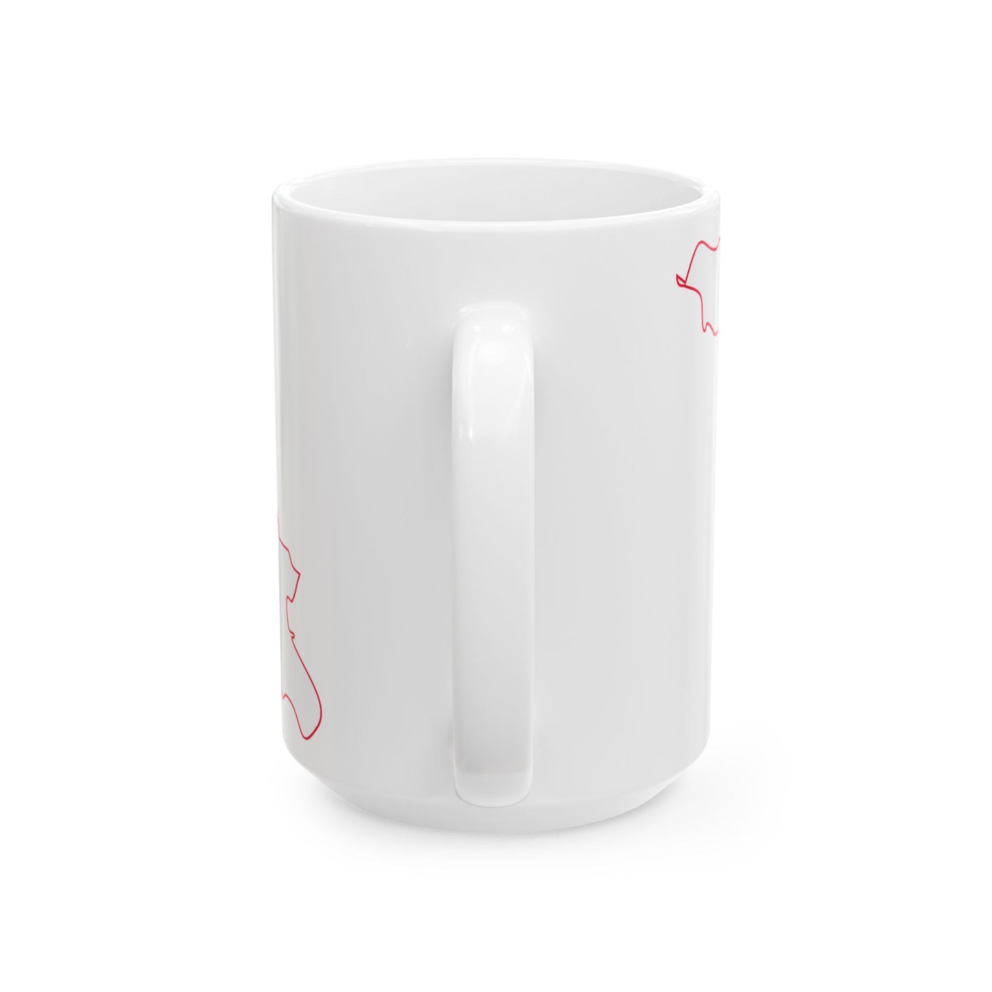 Flag-map of Georgia (Georgia) White Coffee Mug-Go Mug Yourself