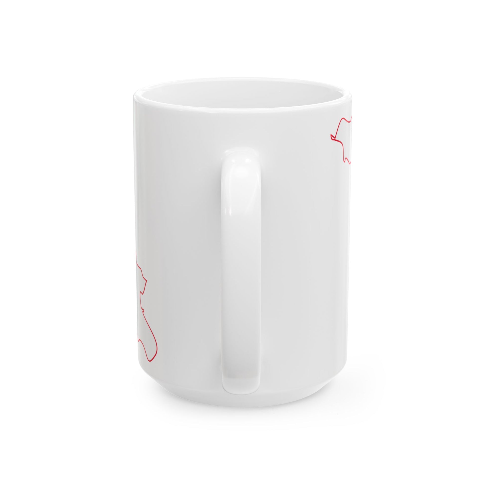 Flag-map of Georgia (Georgia) White Coffee Mug-Go Mug Yourself