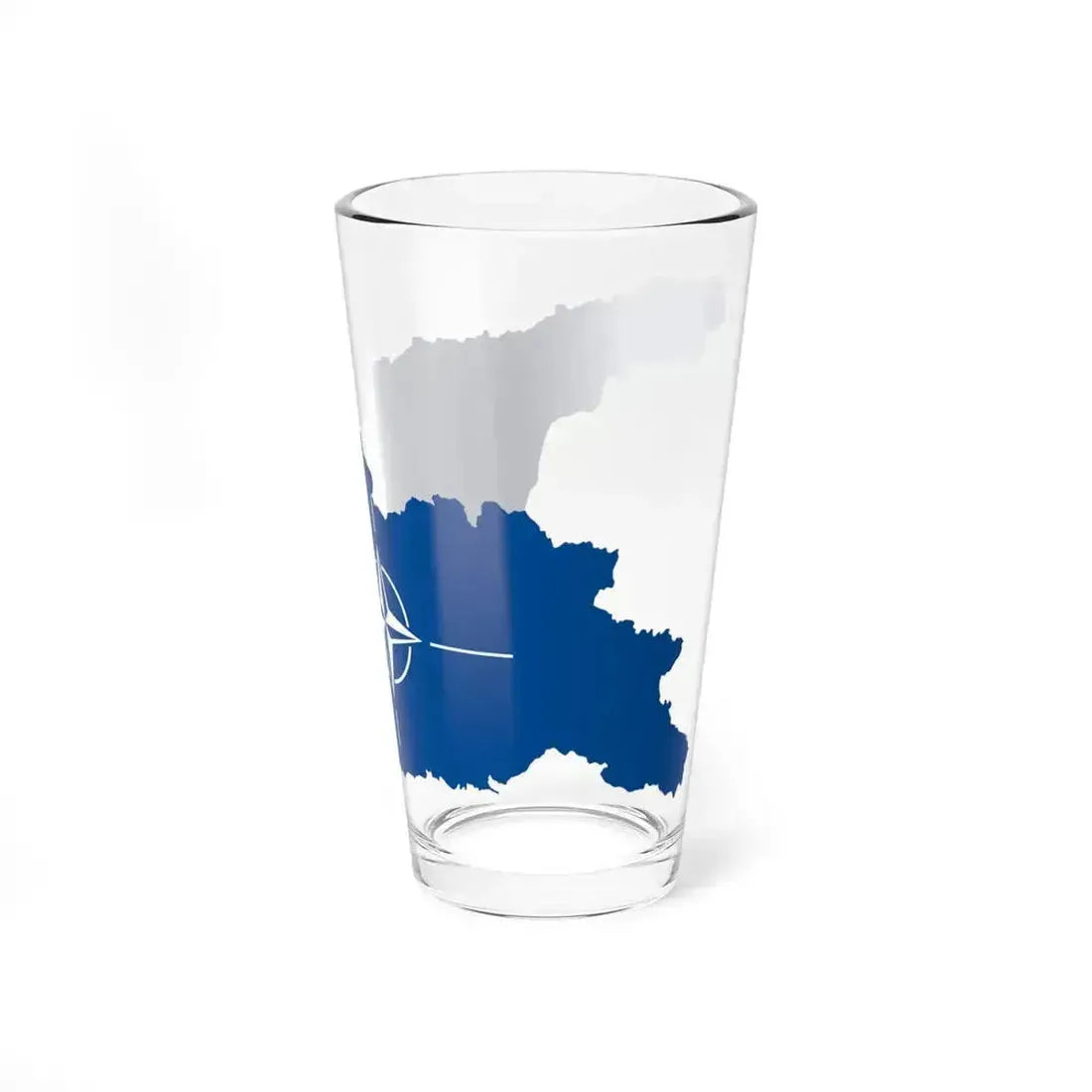 Flag map of Georgia NATO (Georgia) Pint Glass 16oz - Go Mug Yourself