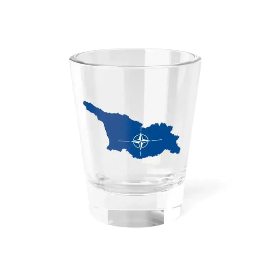 Flag map of Georgia NATO (Georgia) Shot Glass 1.5oz 1.5oz - Go Mug Yourself