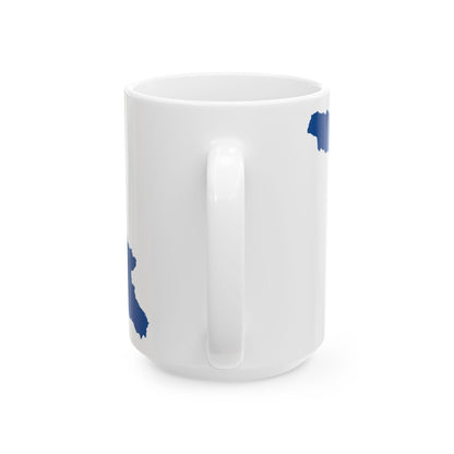 Flag map of Georgia NATO (Georgia) White Coffee Mug-Go Mug Yourself