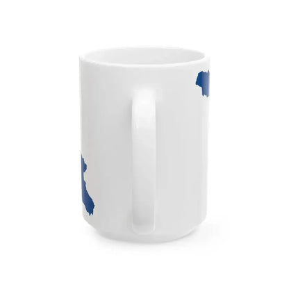 Flag map of Georgia NATO (Georgia) White Coffee Mug - Go Mug Yourself