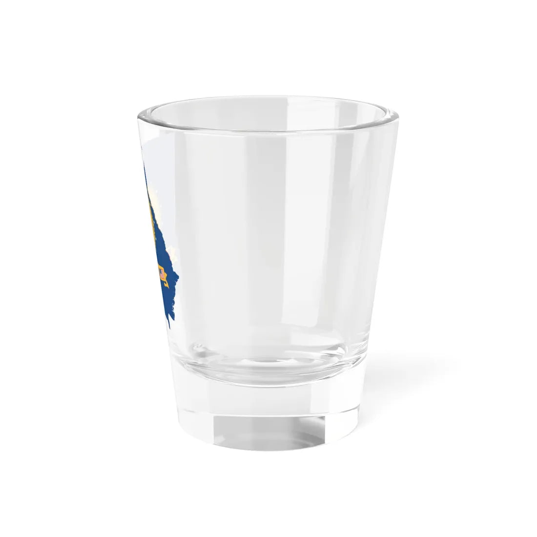 Flag-map of Georgia U.S. state 2001-2003 (United States) Shot Glass 1.5oz - Go Mug Yourself