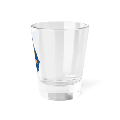 Flag-map of Georgia U.S. state 2001-2003 (United States) Shot Glass 1.5oz - Go Mug Yourself