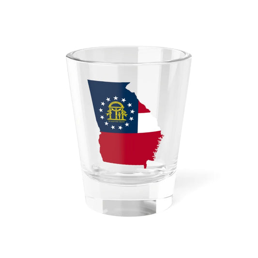 Flag-map of Georgia U.S. state (United States) Shot Glass 1.5oz 1.5oz - Go Mug Yourself