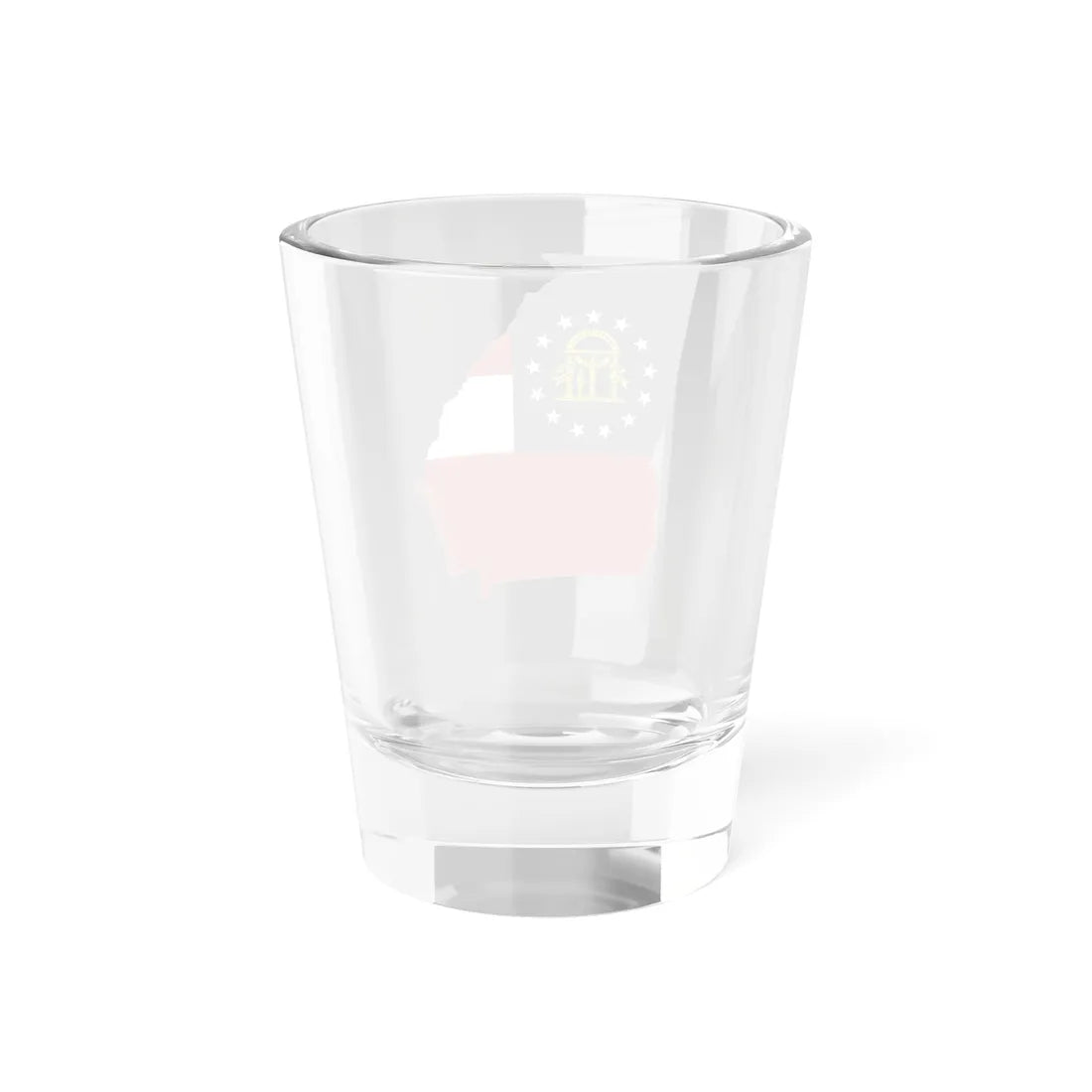 Flag-map of Georgia U.S. state (United States) Shot Glass 1.5oz - Go Mug Yourself