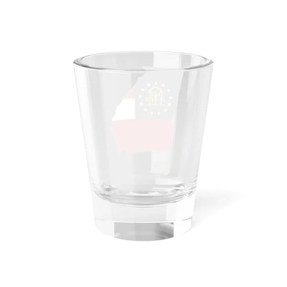 Flag-map of Georgia U.S. state (United States) Shot Glass 1.5oz - Go Mug Yourself