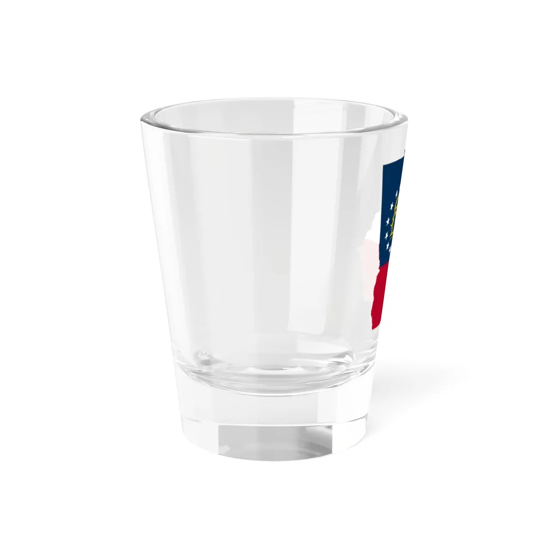 Flag-map of Georgia U.S. state (United States) Shot Glass 1.5oz - Go Mug Yourself