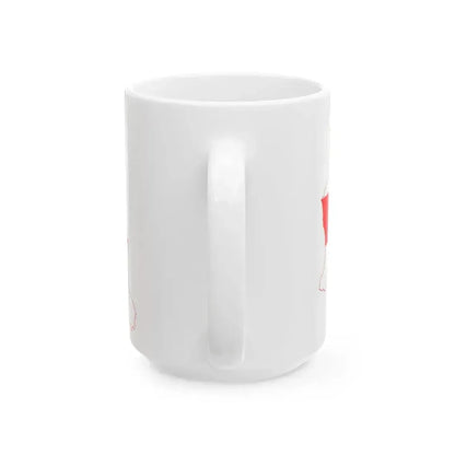 Flag map of Georgia without Russian-occupied territories (Georgia) White Coffee Mug - Go Mug Yourself