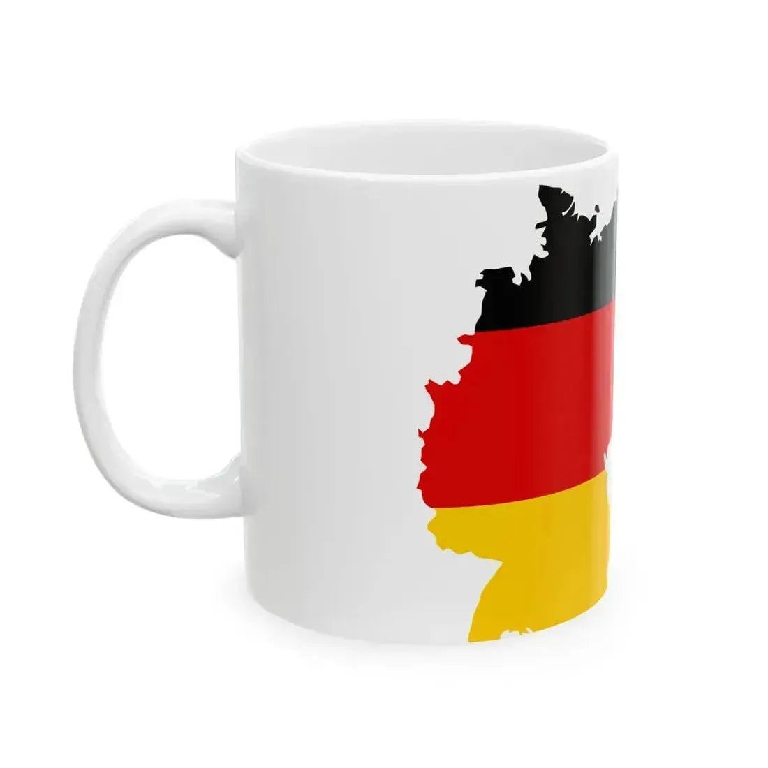 Flag map of Germany 1919 (Germany) White Coffee Mug - Go Mug Yourself