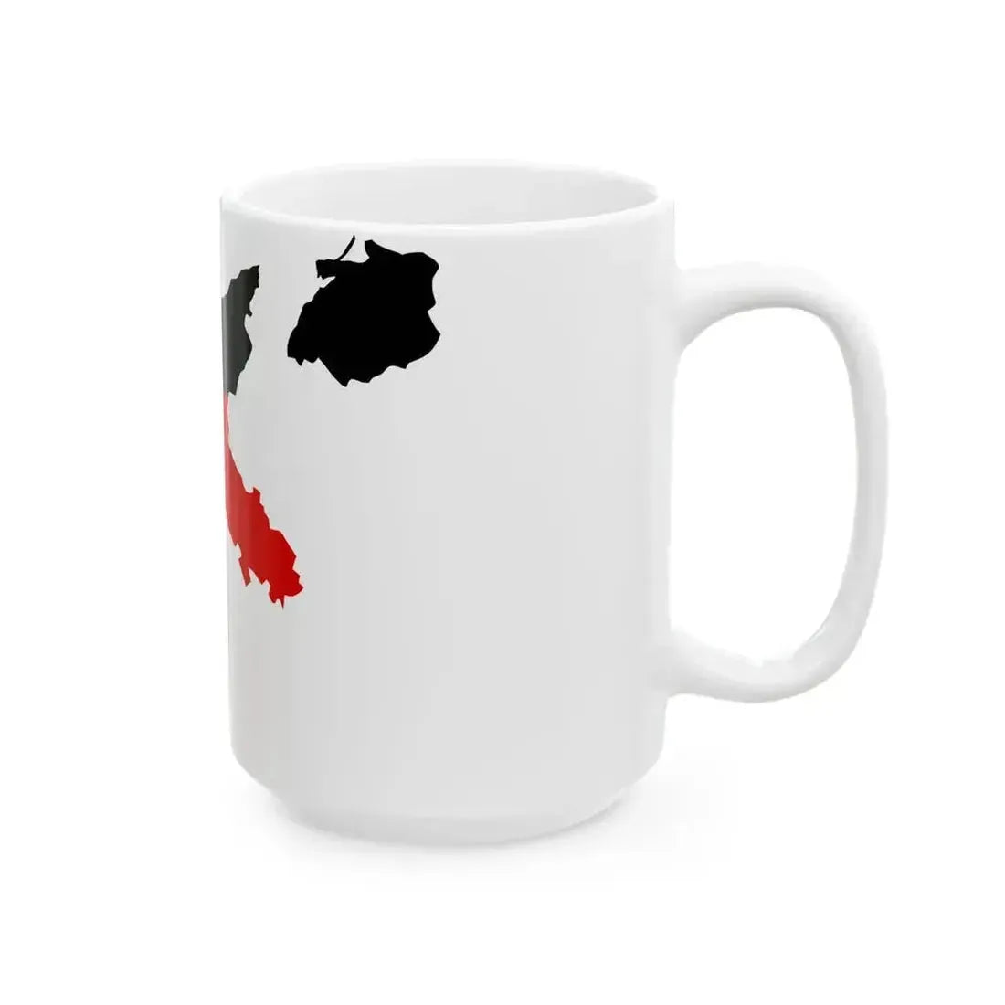 Flag map of Germany 1919 (Germany) White Coffee Mug - Go Mug Yourself