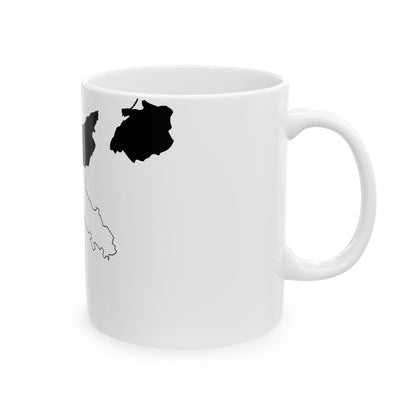 Flag map of Germany 1933 (Germany) White Coffee Mug-Go Mug Yourself