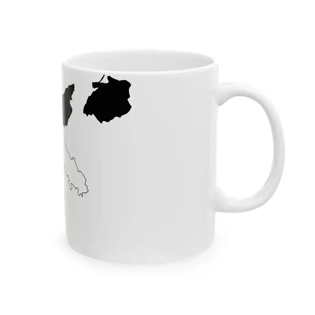 Flag map of Germany 1933 (Germany) White Coffee Mug - Go Mug Yourself