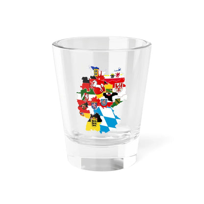 Flag-map of Germany subdivisions (Germany) Shot Glass 1.5oz 1.5oz - Go Mug Yourself