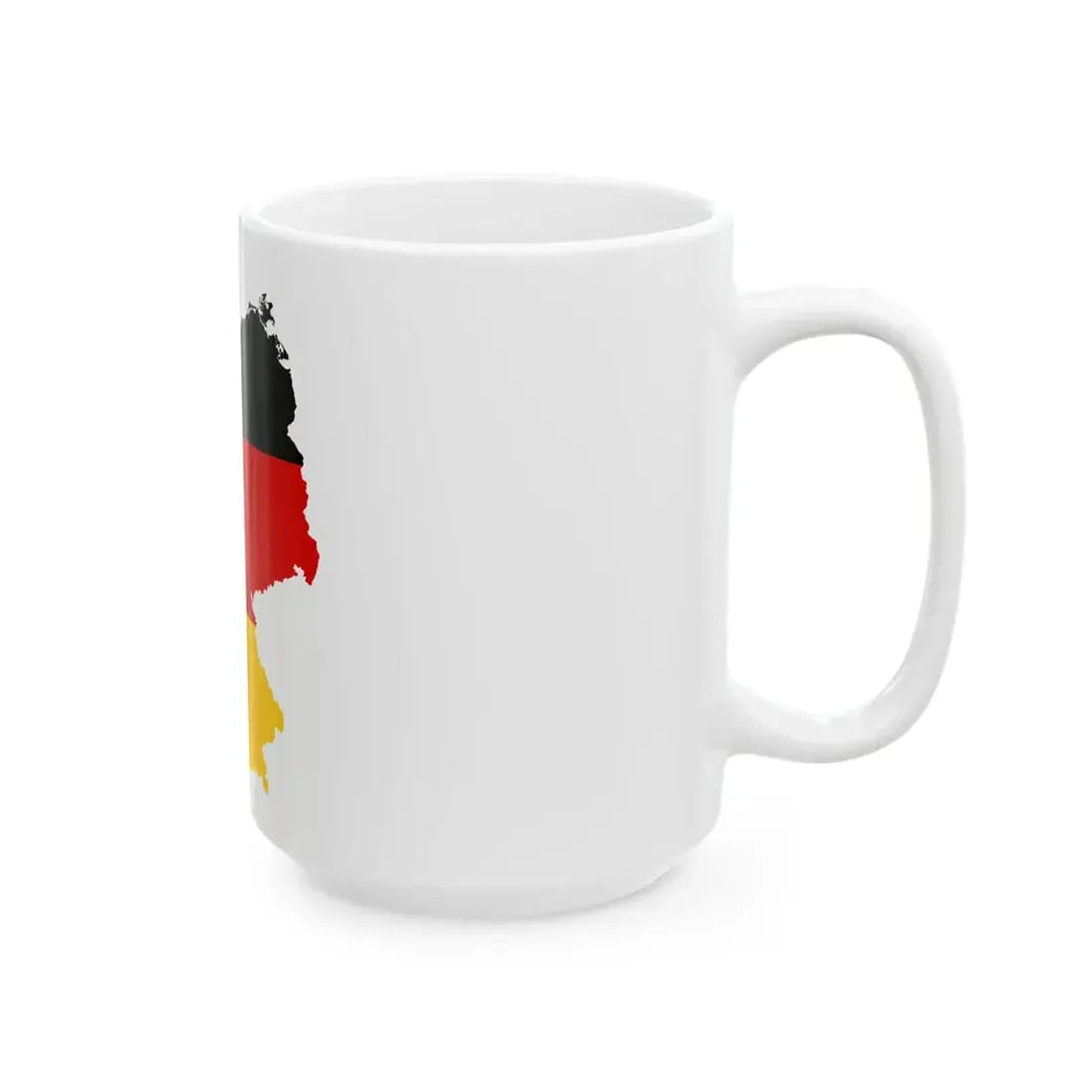 Flag-map of Germany2 (Germany) White Coffee Mug - Go Mug Yourself
